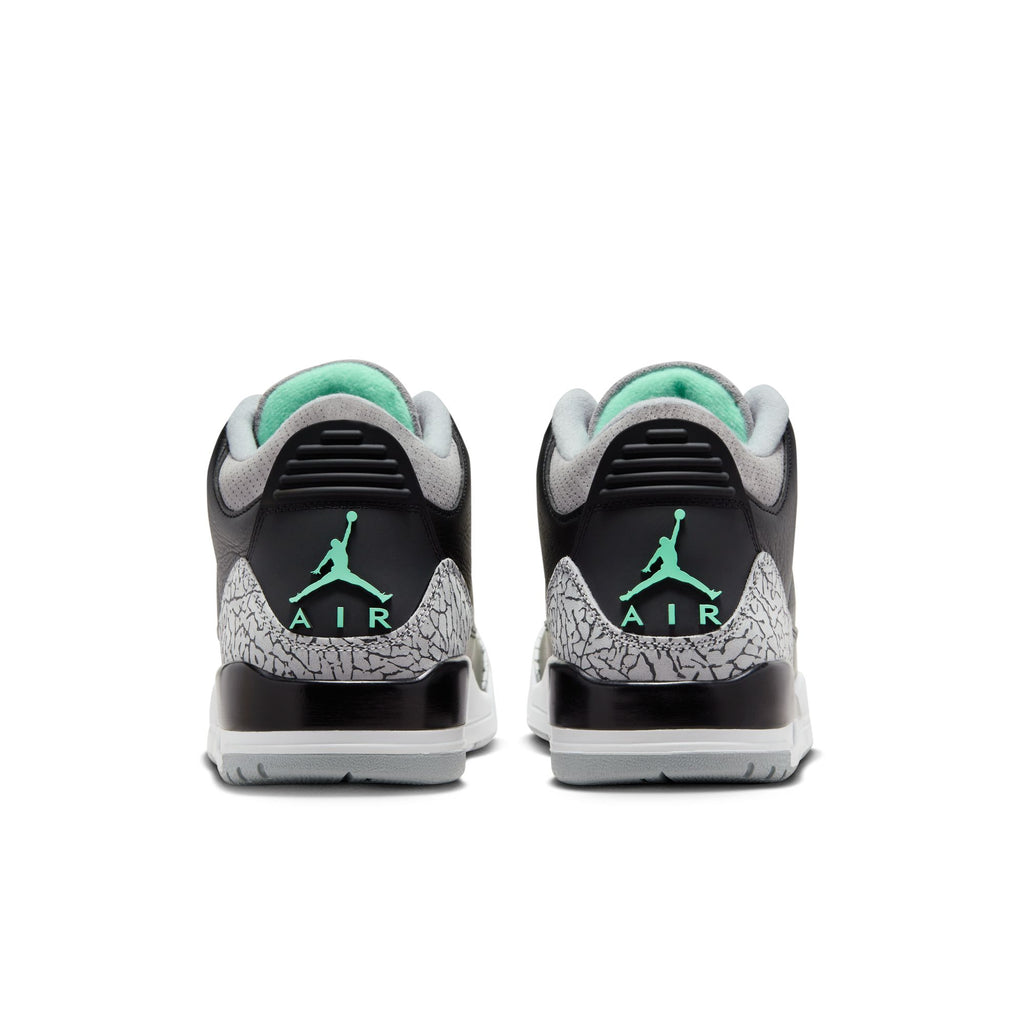 Air Jordan 3 Retro "Green Glow" Men's Shoes 'Black/Green/Grey'