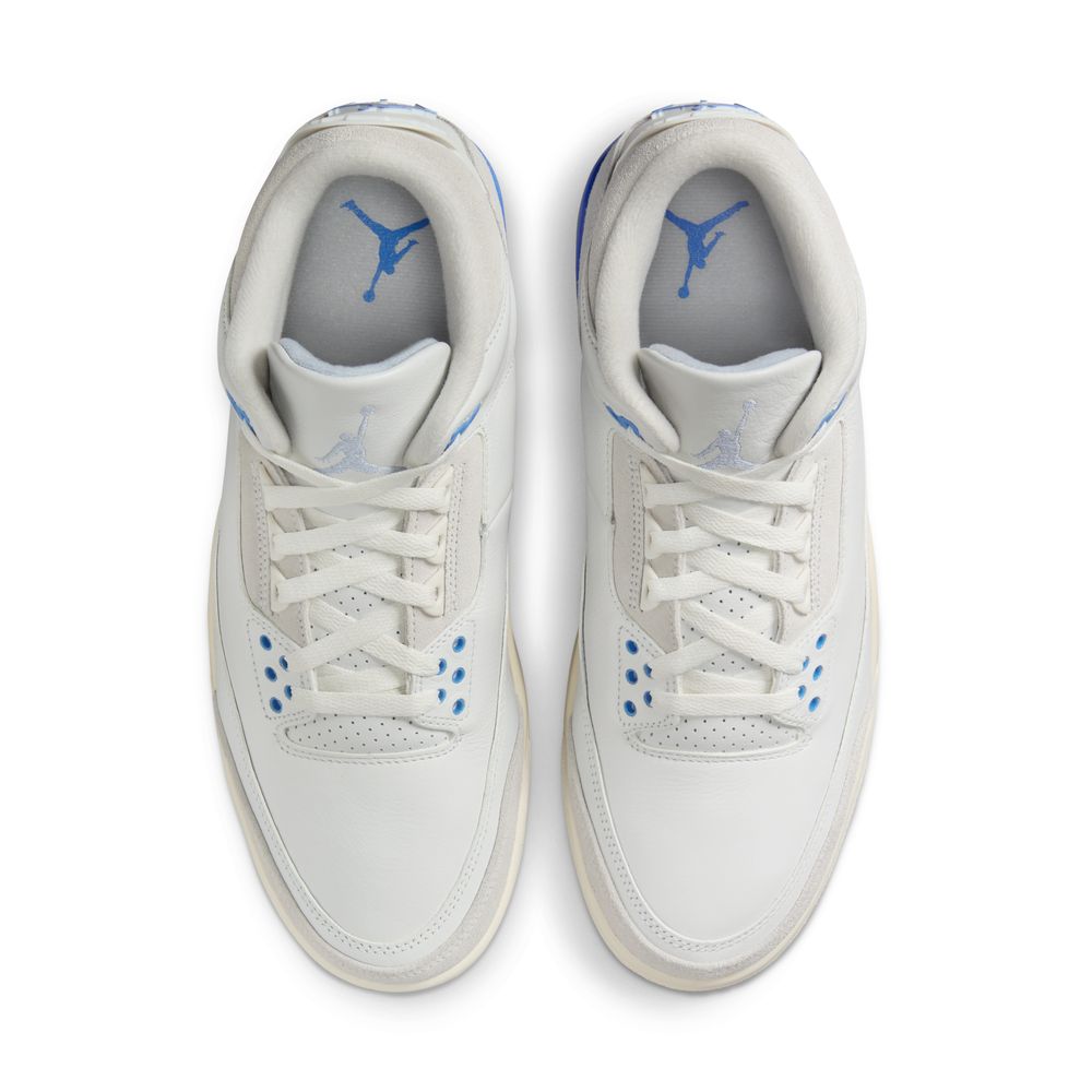 Air Jordan 3 Retro "Lucky Shorts" Men's Shoes 'White/Hydrogen Blue/Legend Blue'