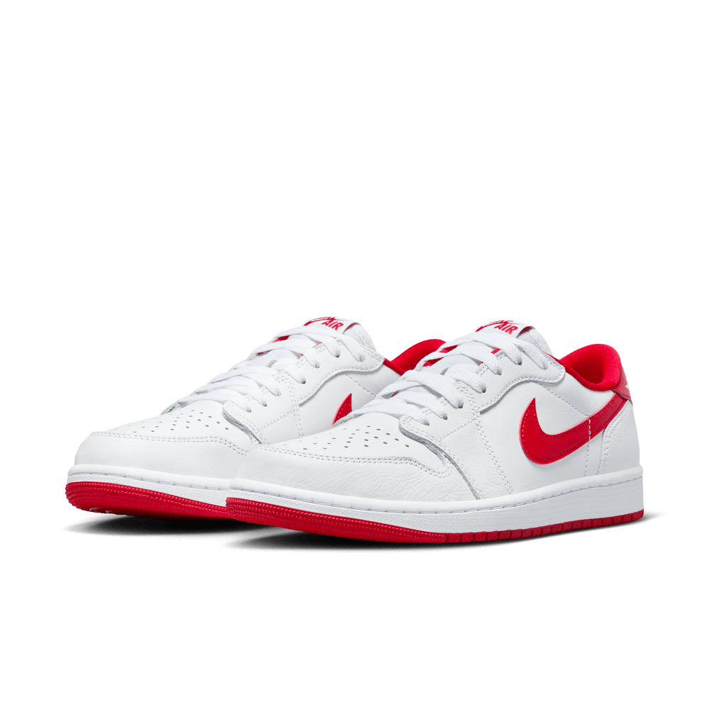 Air Jordan 1 Low OG Shoes 'White/Red'