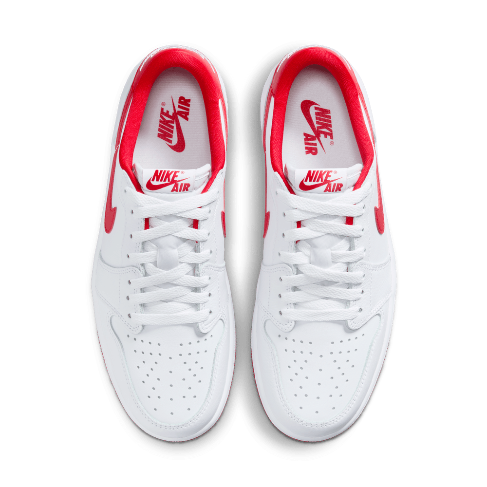 Air Jordan 1 Low OG Shoes 'White/Red'