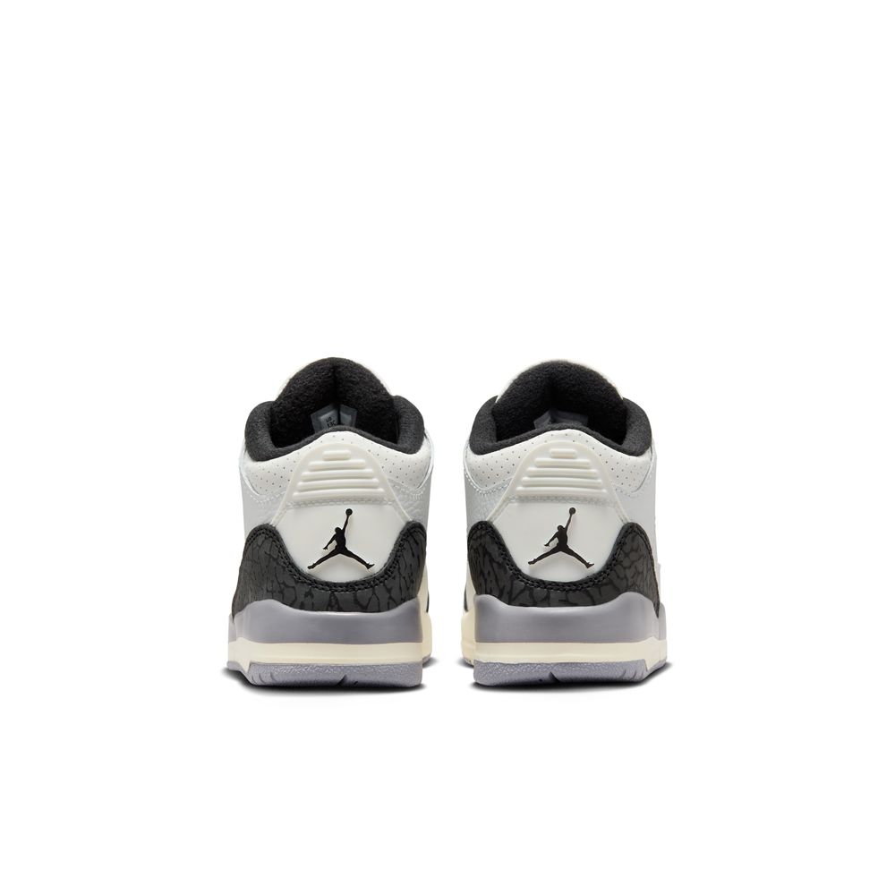 Jordan 3 Retro "Cement Grey" Little Kids' Shoes (PS) 'White/Red/Grey/Black'