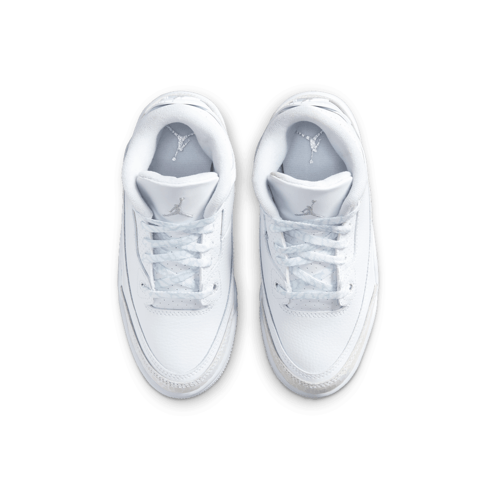 Jordan 3 Retro Little Kids' Shoes (PS) 'White/Silver'