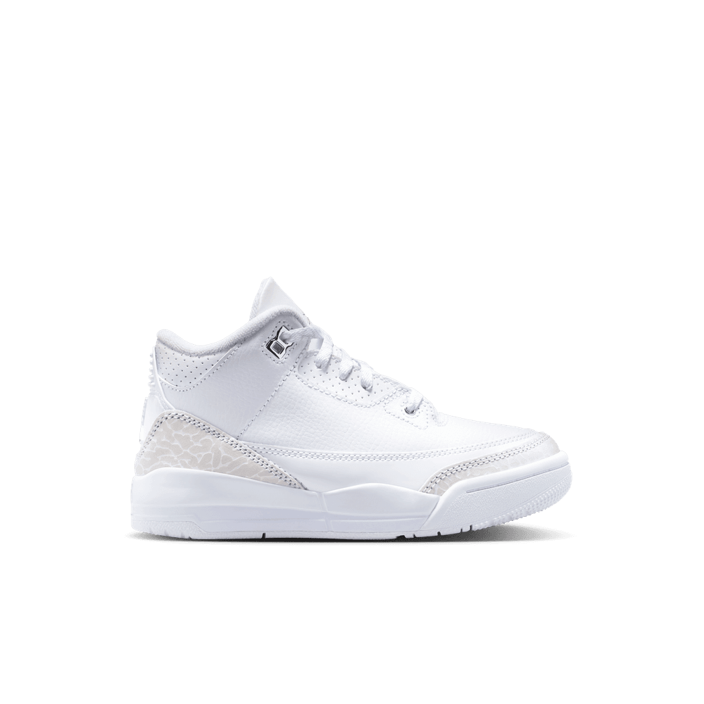 Jordan 3 Retro Little Kids' Shoes (PS) 'White/Silver'