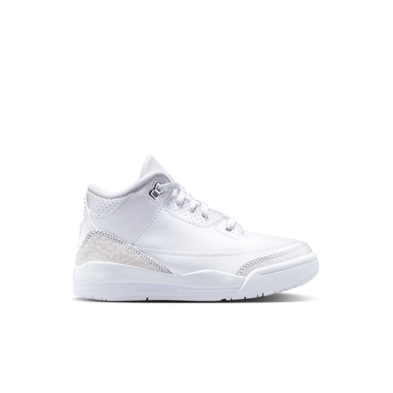 Jordan 3 Retro Little Kids' Shoes (PS) 'White/Silver'