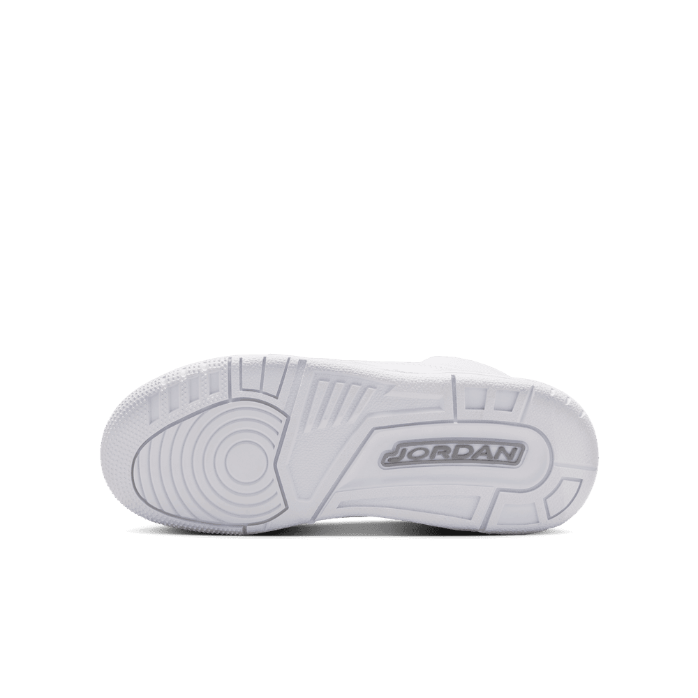 Air Jordan 3 Retro "Pure Money" Big Kids' Shoes (GS) 'White/Silver'