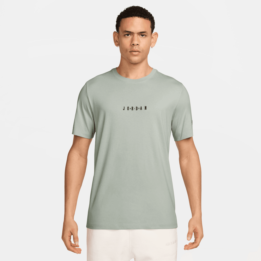 Jordan Air Men's T-Shirt 'Light Silver/Black'