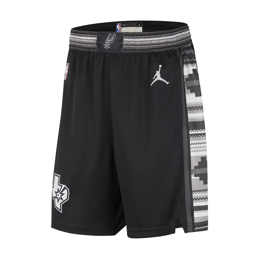 San Antonio Spurs Statement Edition Men's Jordan Dri-FIT NBA Swingman Basketball Shorts 'Black/Silver'