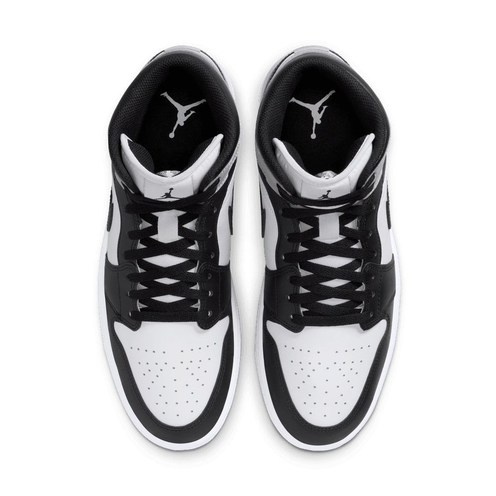 Air Jordan 1 Mid Men's Shoes 'White/Black/Gey'