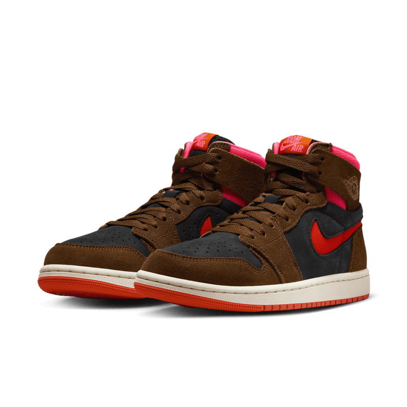 Air Jordan 1 Zoom CMFT 2 Women's Shoes 'Cacao/Picante Red'Black'