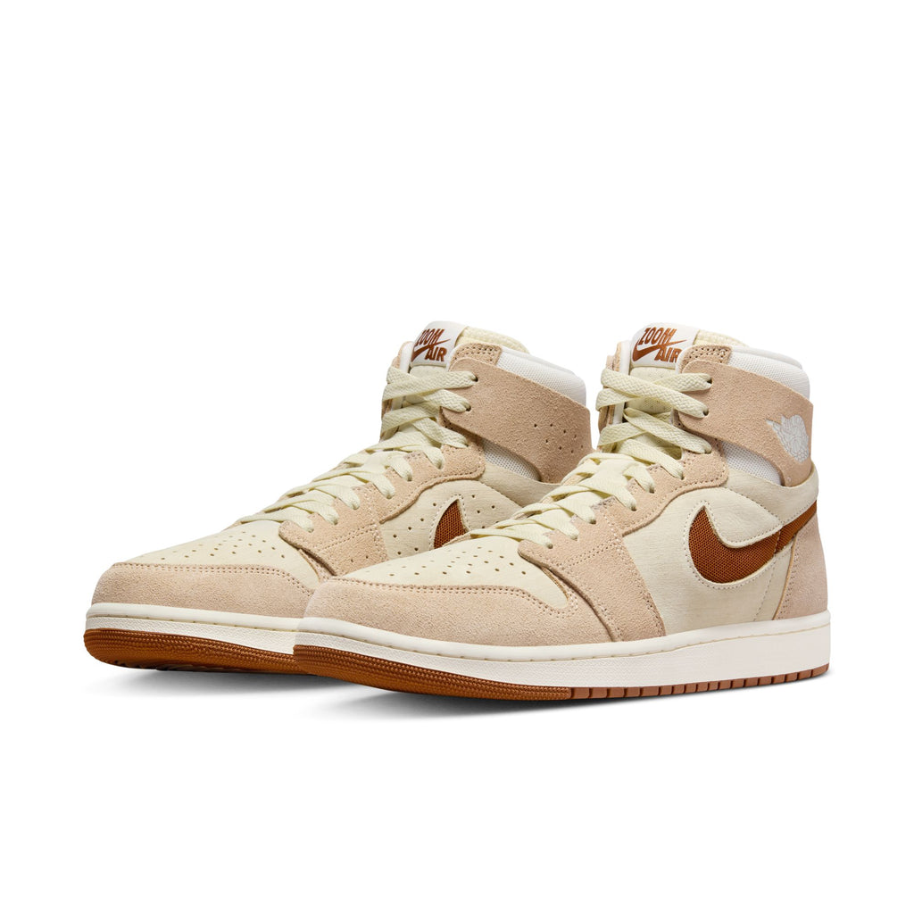 Air Jordan 1 Zoom CMFT 2 Men's Shoes 'Sail/Coffee/Brown'