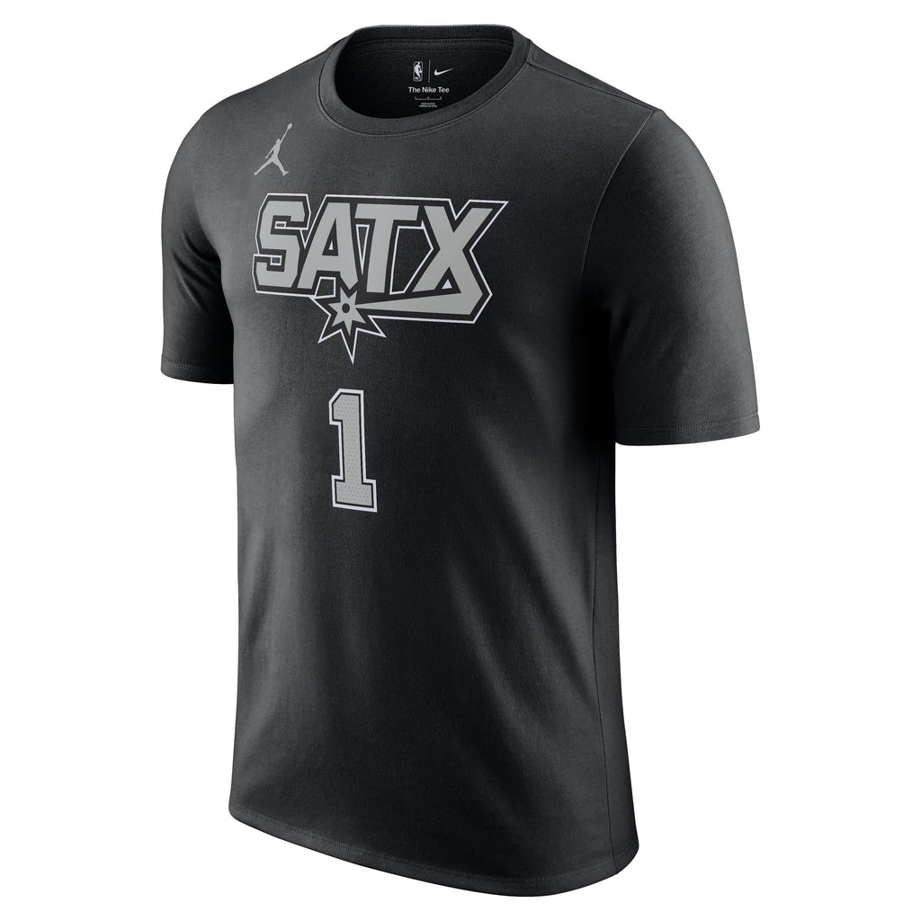 Victor Wembanyama San Antonio Spurs Statement Edition Men's Jordan NBA T-Shirt 'Black'