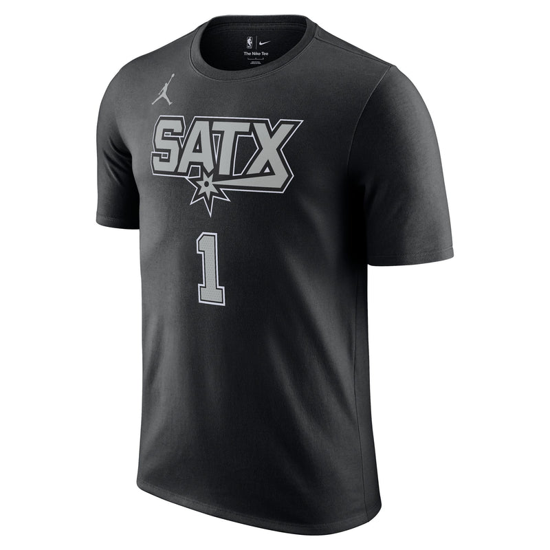 Victor Wembanyama San Antonio Spurs Statement Edition Men's Jordan NBA T-Shirt 'Black'