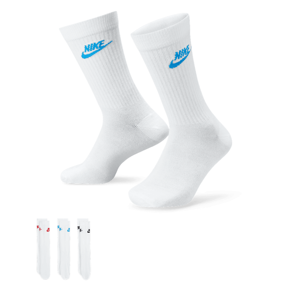 Nike Sportswear Everyday Essential Crew Socks (3 Pairs) 'White/Multi'