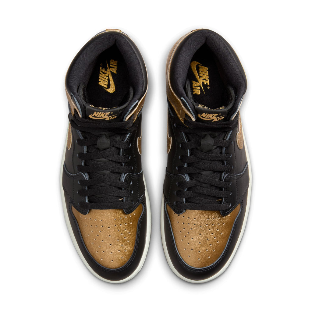 Air Jordan 1 Retro High OG Men's Shoes 'Black/Metallic Gold/Sail'