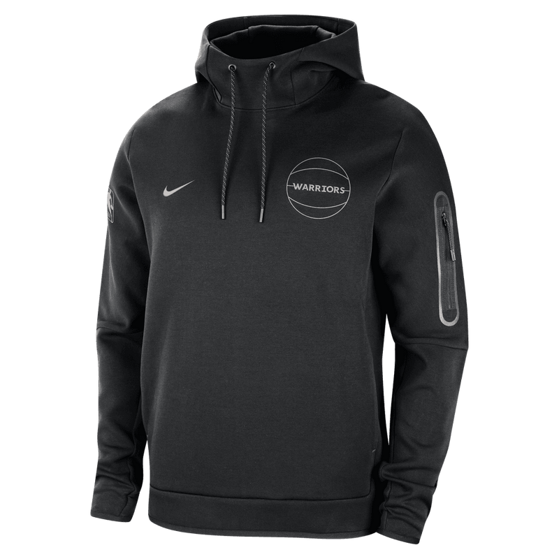 Golden State Warriors Tech Fleece Men's Nike NBA Pullover Hoodie 'Black/Iron'