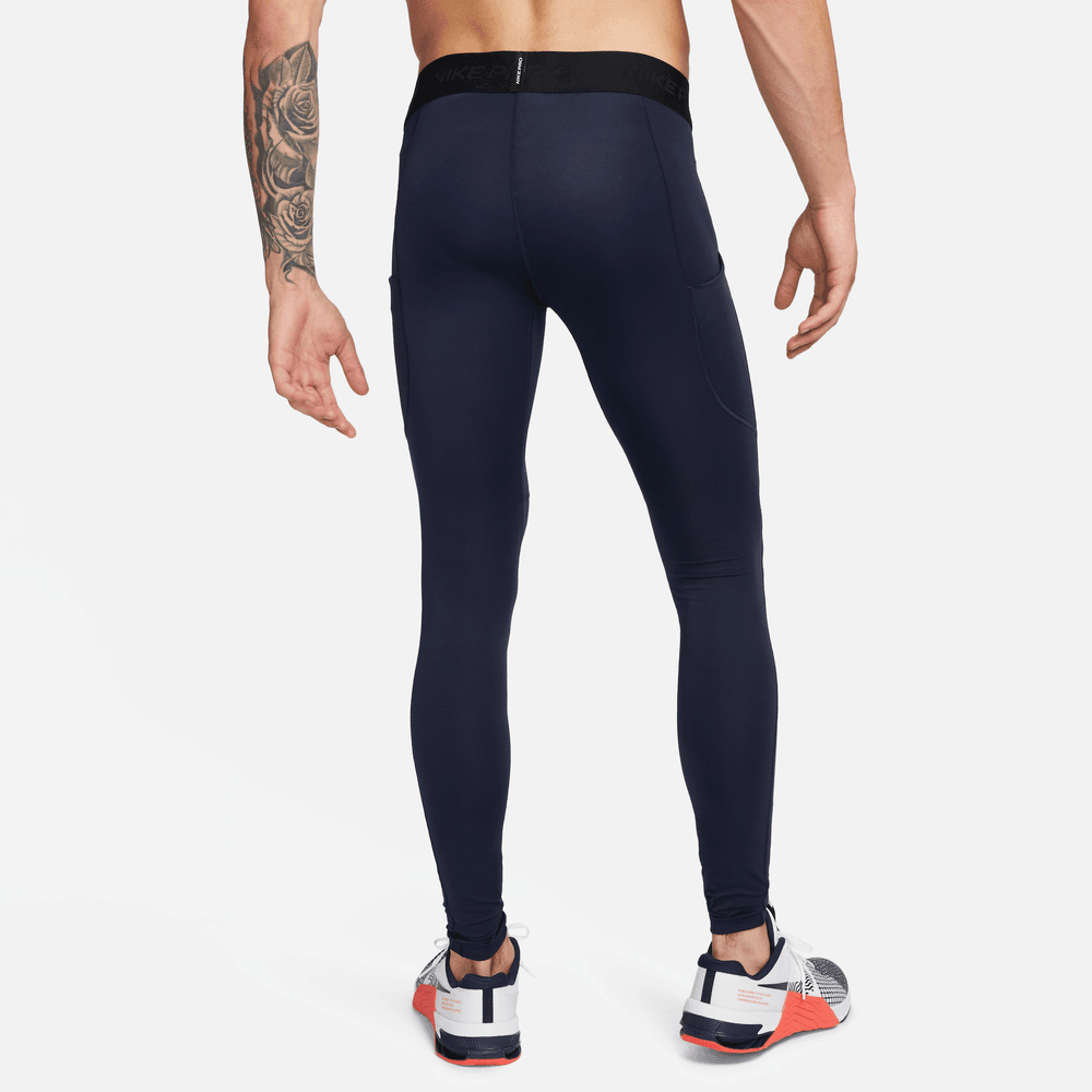 Nike Pro Men's Dri-FIT Fitness Tights 'Obsidian/White'