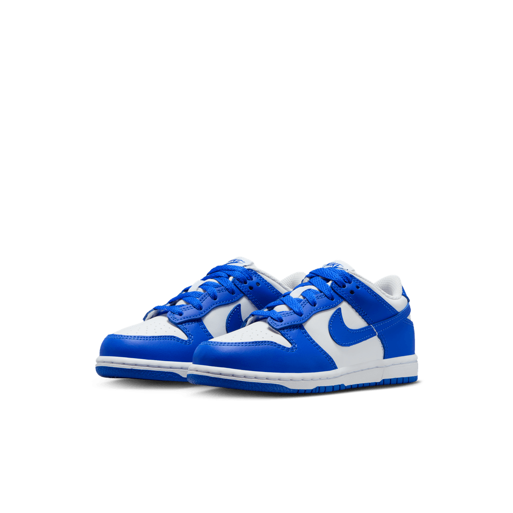 Nike Dunk Low Little Kids' Shoes (PSE) 'White/Hyper Royal'