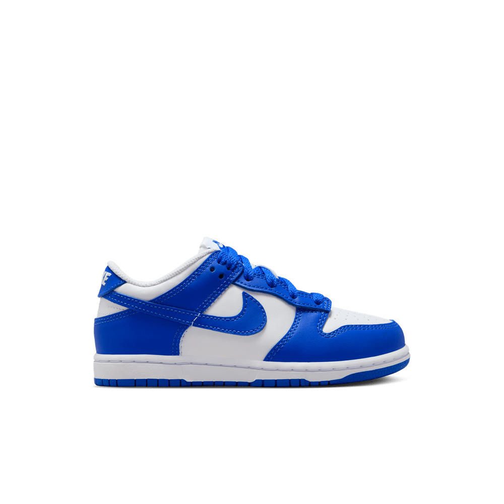 Nike Dunk Low Little Kids' Shoes (PSE) 'White/Hyper Royal'