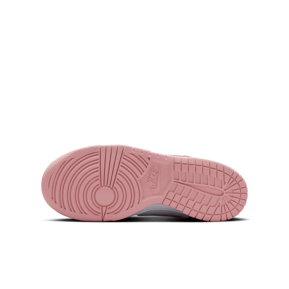 Nike Dunk Low Big Kids' Shoes (GS) 'White/Pink'