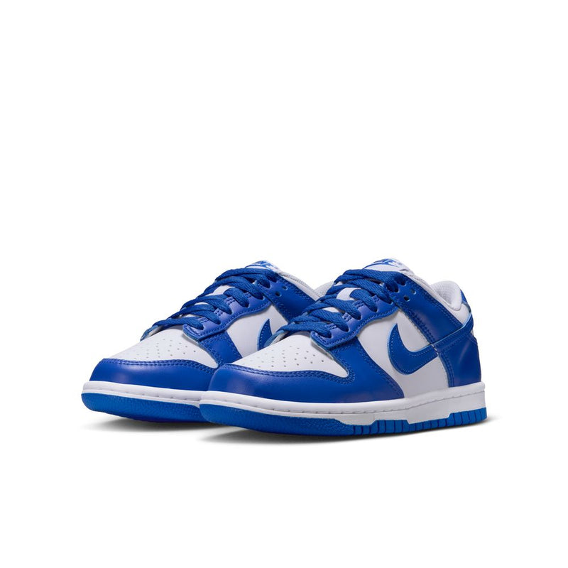 Nike Dunk Low Big Kids' Shoes (GS) 'White/Royal'