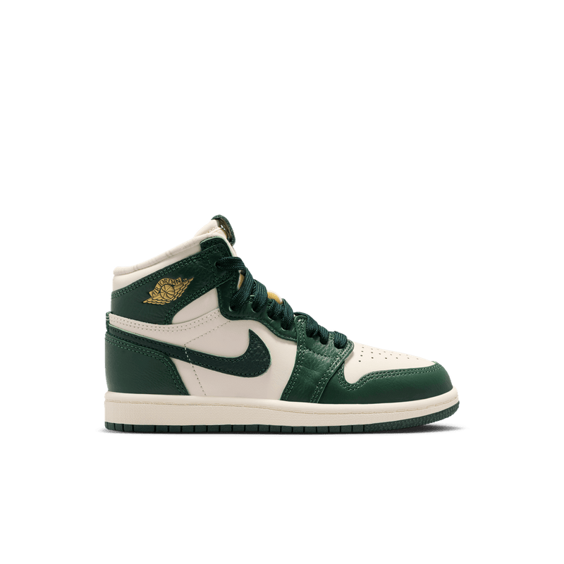 Jordan 1 Retro High OG Little Kids' Shoes (PS) 'Ivory/Green/Coconut Milk'