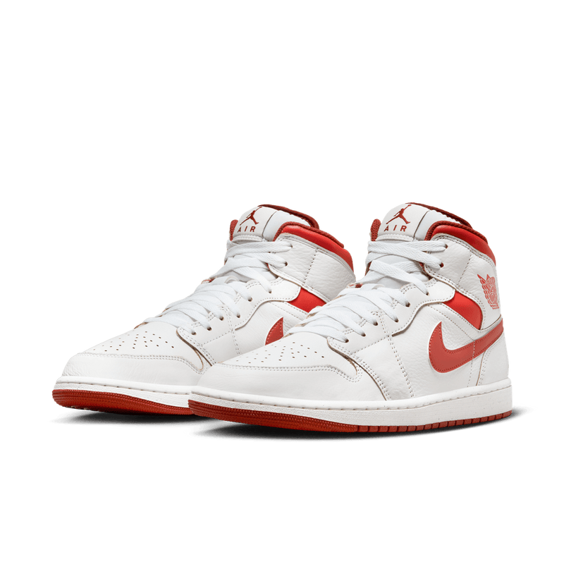 Air Jordan 1 Mid SE Men's Shoes 'White/Lobster'