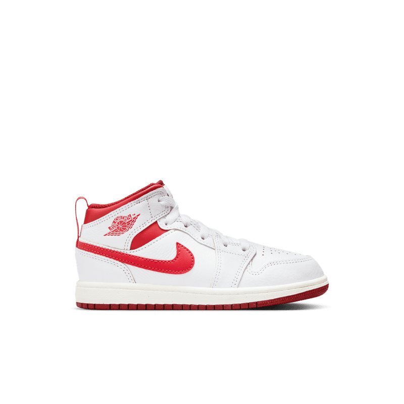 Jordan 1 Mid SE Little Kids' Shoes (PS) 'White/Lobster'