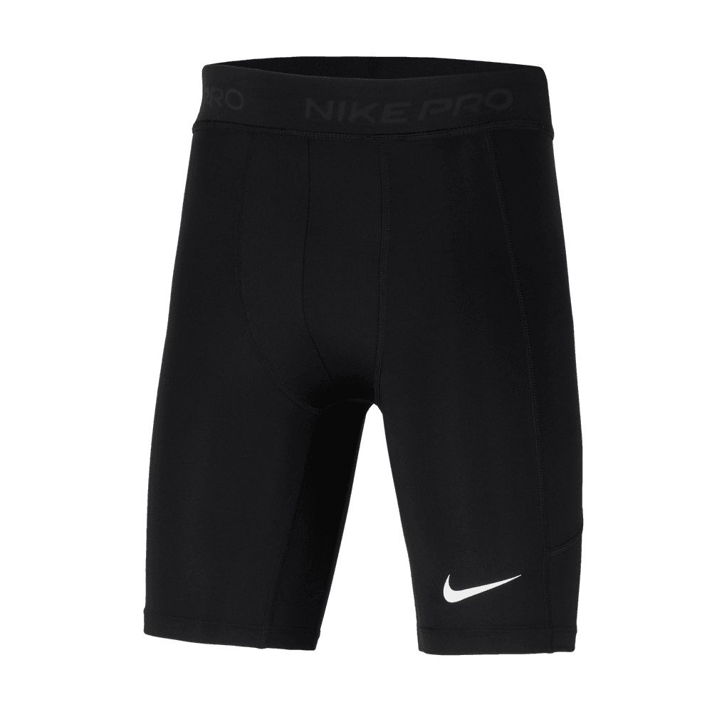 Nike Pro Big Kids' (Boys') Dri-FIT Shorts 'Black/White'