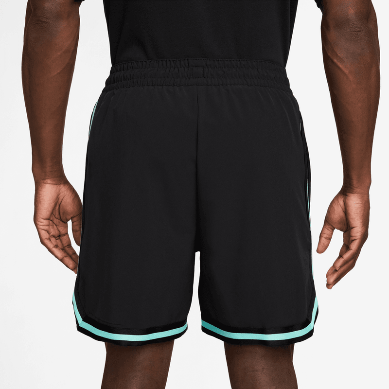 Nike DNA Men's Dri-FIT 6" UV Woven Basketball Shorts 'Black/Bleached Turquoise'