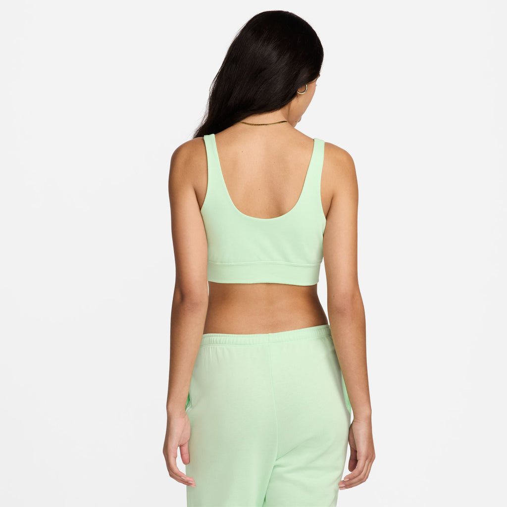 Nike Sportswear Chill Terry Women's Slim French Terry Cropped Tank 'Green/Sail'
