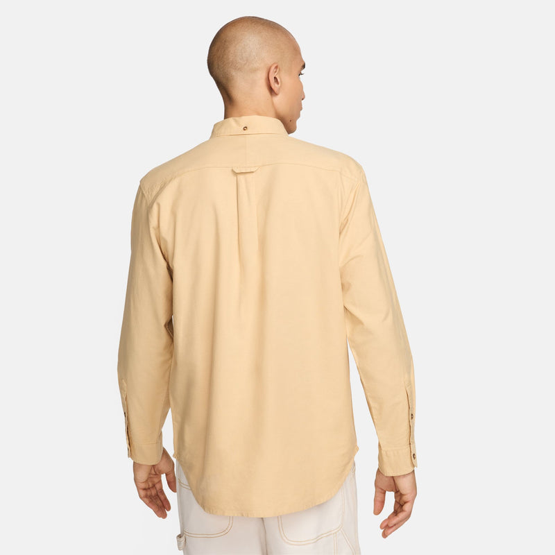 Nike Life Men's Long-Sleeve Oxford Button-Down Shirt 'Sesame'