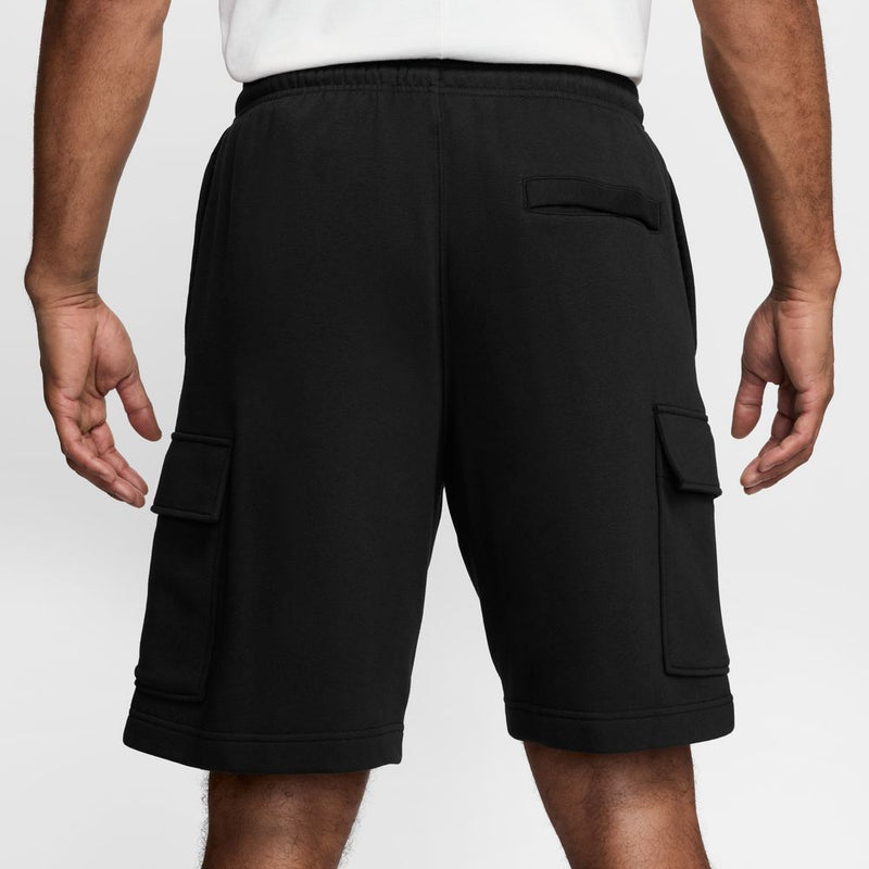 Nike Club Men's Fleece Cargo Shorts 'Black/White'