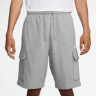 Nike Club Men's Fleece Cargo Shorts 'Grey Heather/White'