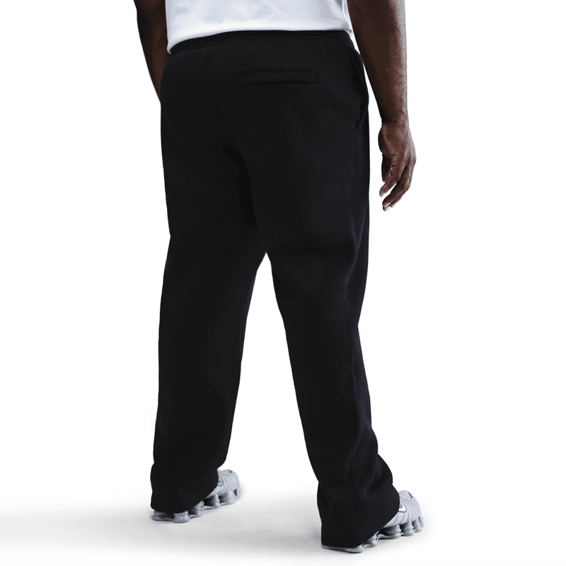 Nike Club Men's Open-Hem Fleece Pants 'Black/White'