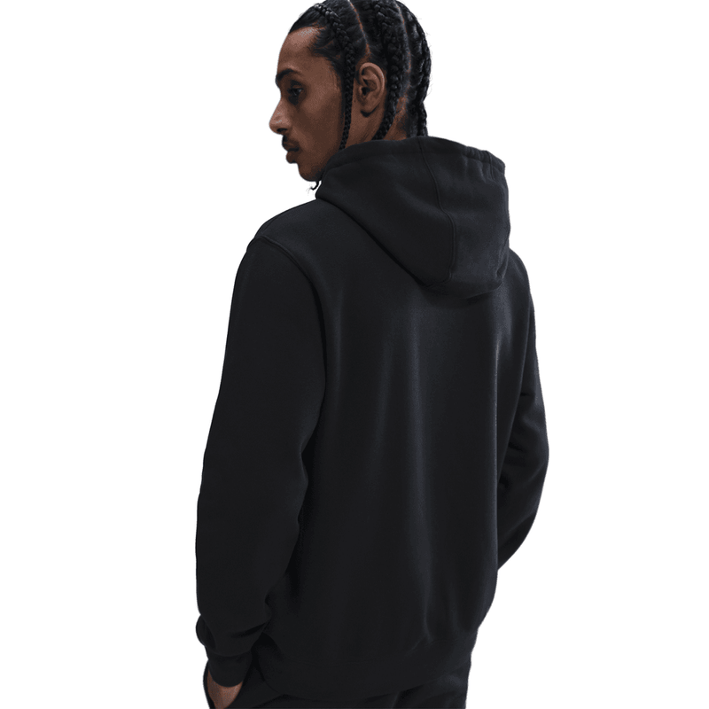 Nike Club Men's Pullover Fleece Hoodie 'Black/White'