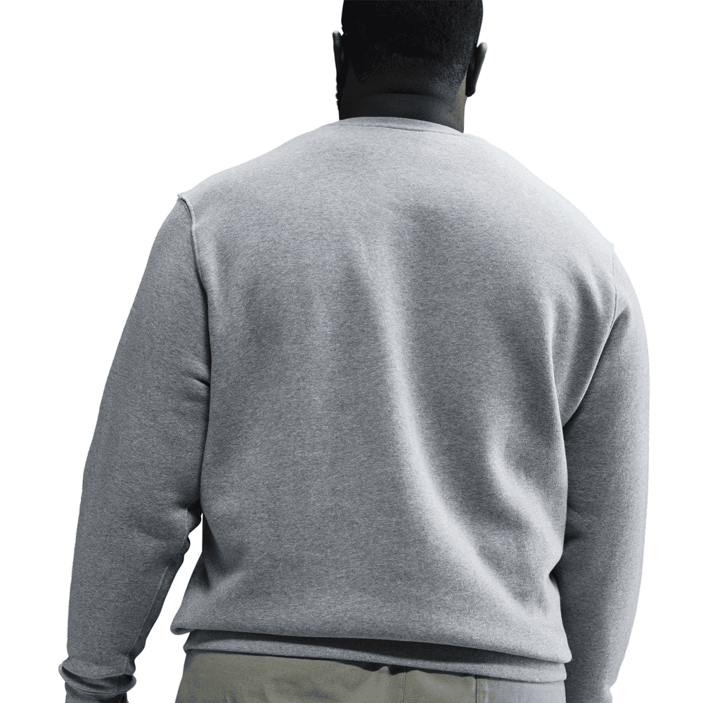 Nike Club Men's Fleece Crew 'Grey Heather'