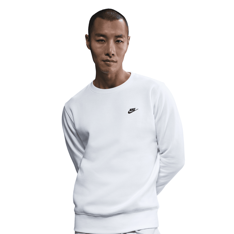 Nike Club Men's Fleece Crew 'White'