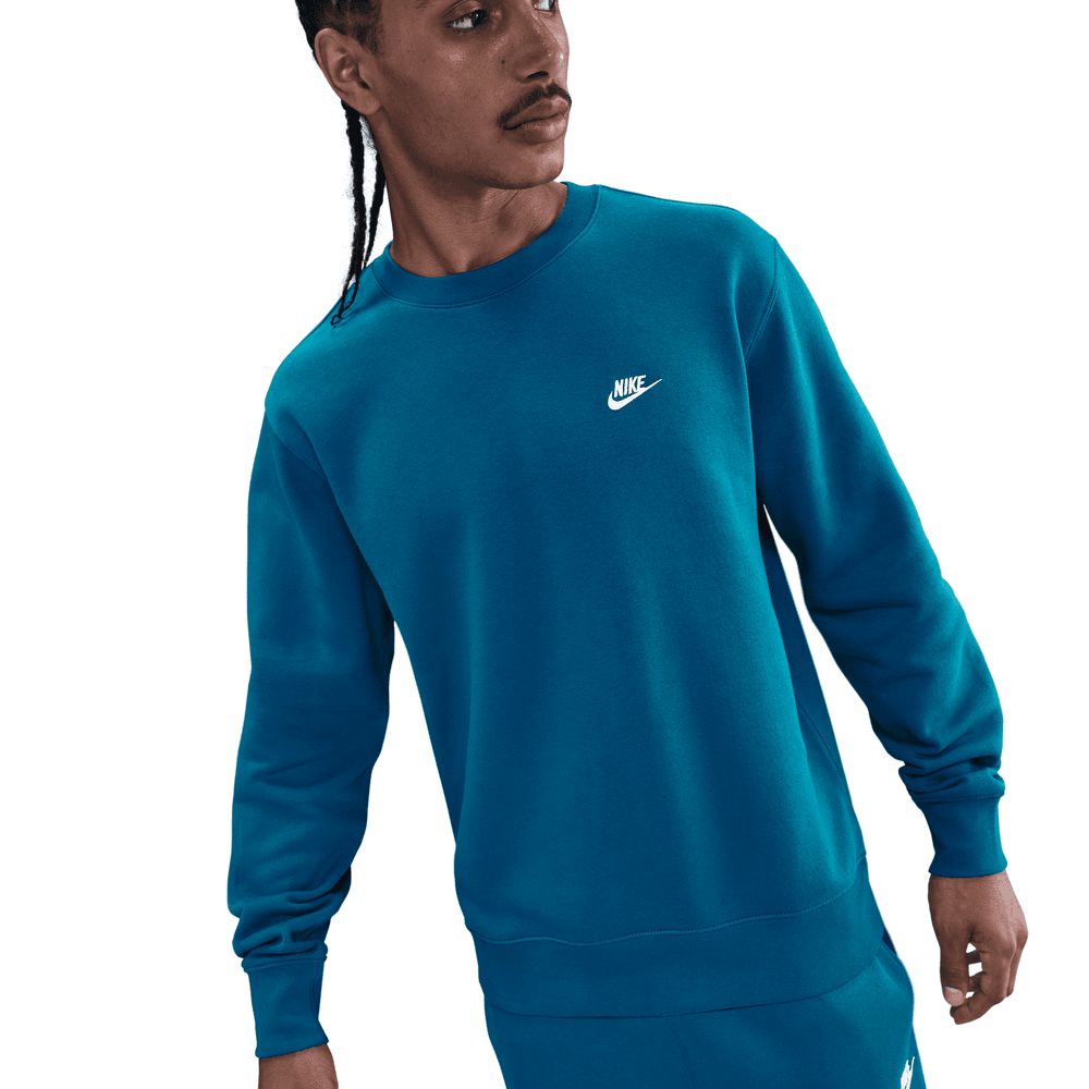 Nike Club Men's Fleece Crew 'Green Abyss'