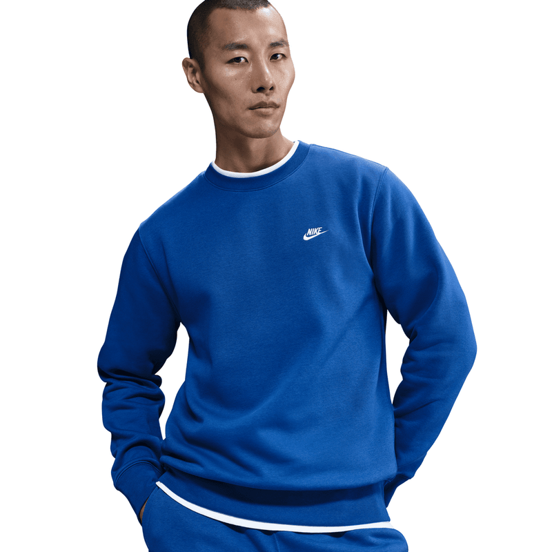 Nike Club Men's Fleece Crew 'Game Royal'