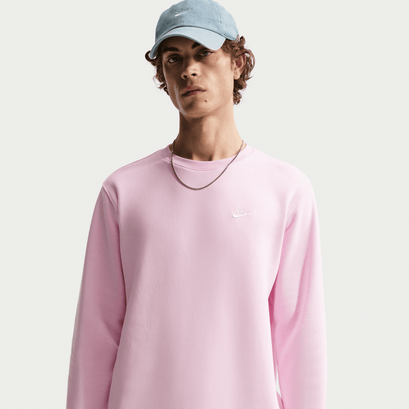 Nike Club Men's Fleece Crew 'Pink Foam'