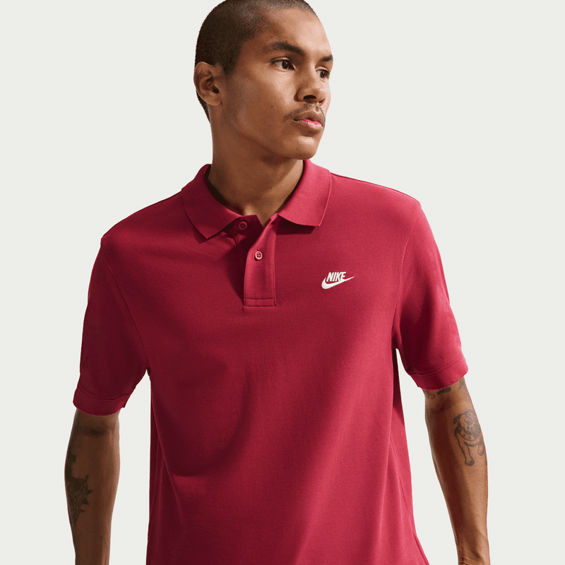 Nike Club Men's Short-Sleeve Polo 'Team Crimson'