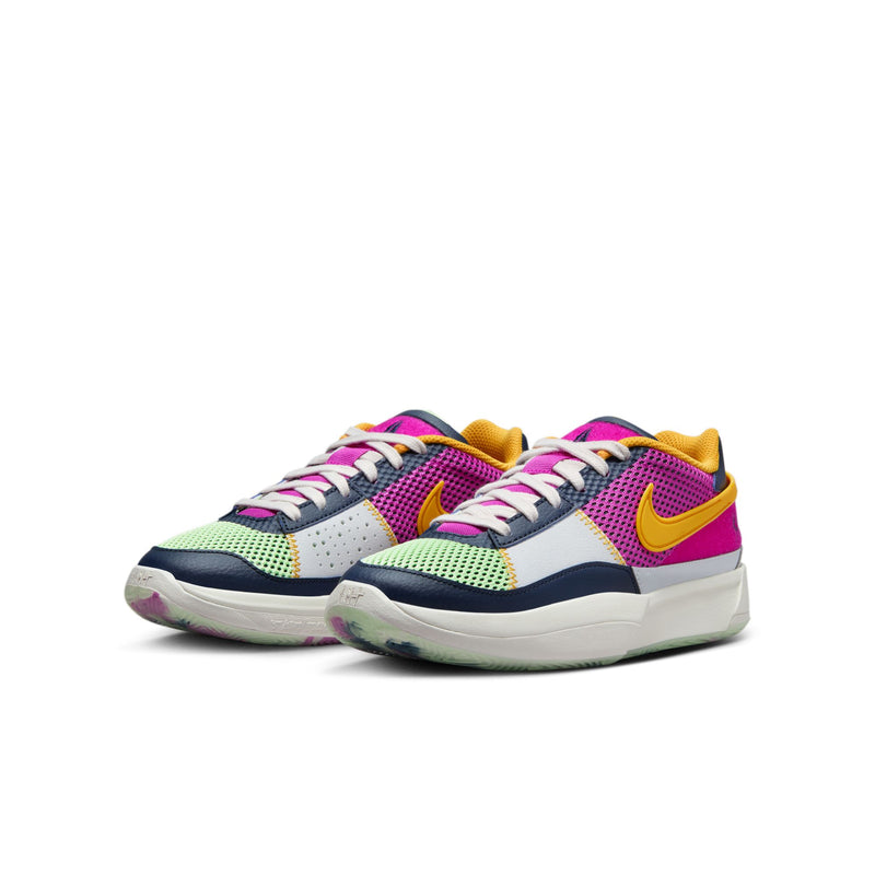 Ja Morant Ja 1 SE (GS) "Camp Ja" Basketball Shoes 'Obsidian/Hyper Violet/University Gold'