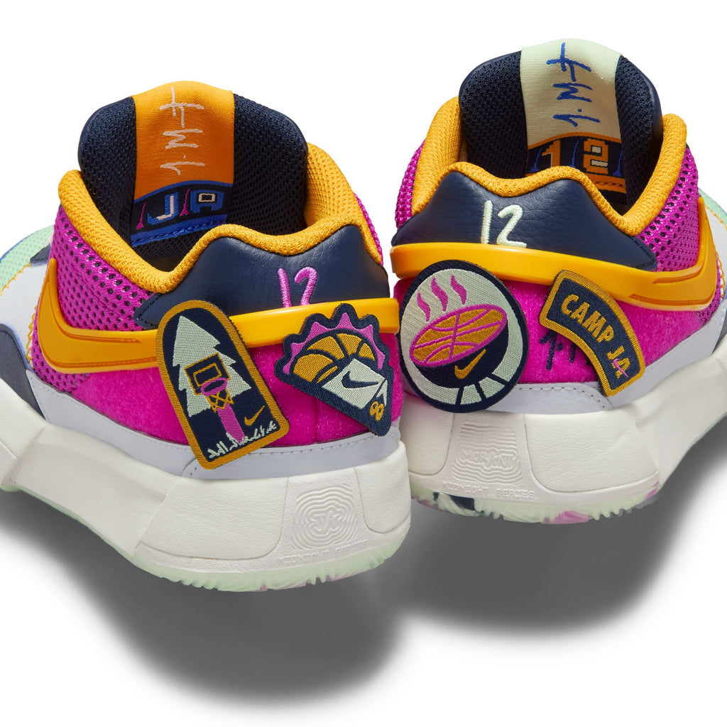 Ja Morant Ja 1 SE (GS) "Camp Ja" Basketball Shoes 'Obsidian/Hyper Violet/University Gold'