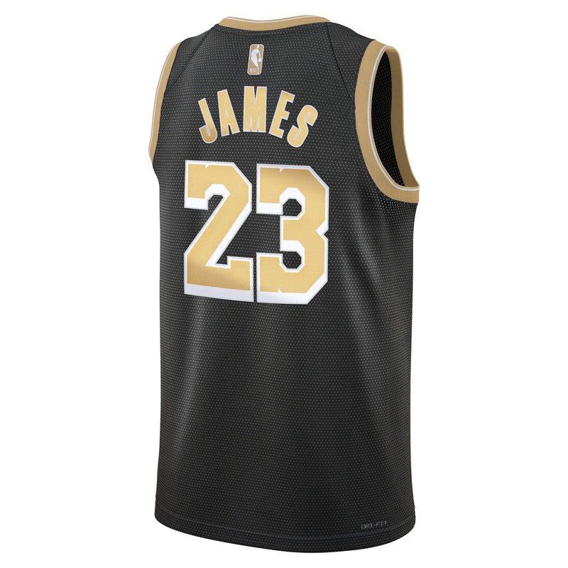 LeBron James Los Angeles Lakers 2024 Select Series Men's Nike Dri-FIT NBA Swingman Jersey 'Black/Gold'