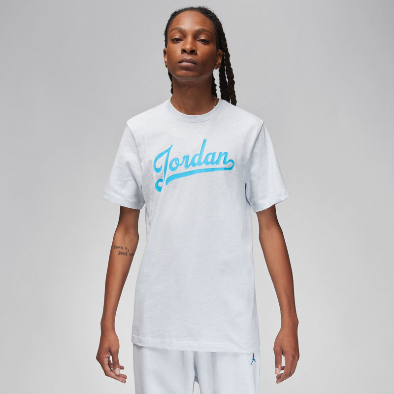 Jordan Flight MVP Men's T-Shirt 'Paltinum/Blue'