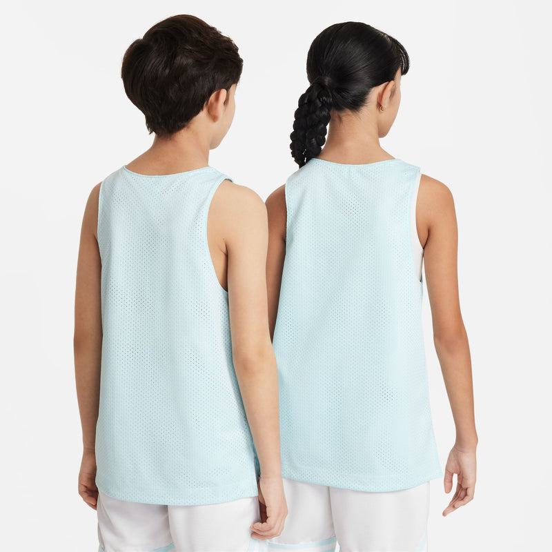 Nike Culture of Basketball Big Kids' Reversible Jersey 'Glacier Blue/White'
