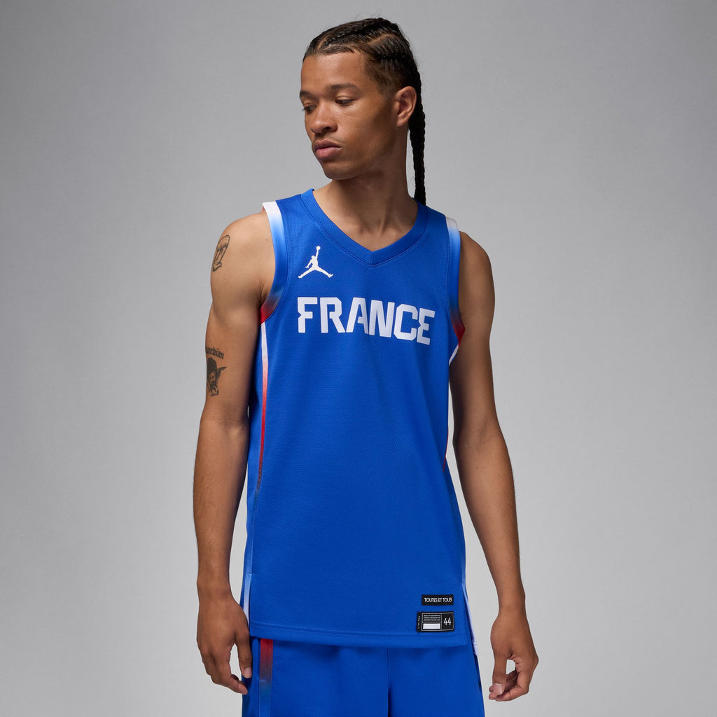 France Limited Road Men's Jordan Basketball Jersey 'Hyper Royal/White'