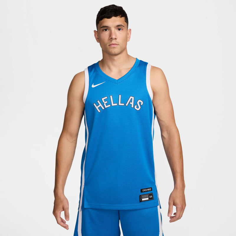 Greece Limited Road Men's Nike Basketball Jersey 'Blue/White'