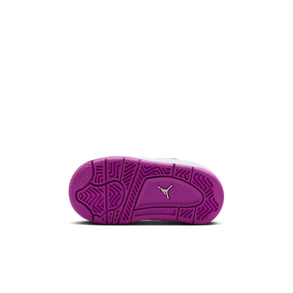 Jordan 4 Retro Baby/Toddler Shoes (TD) 'White/Hyper Violet'