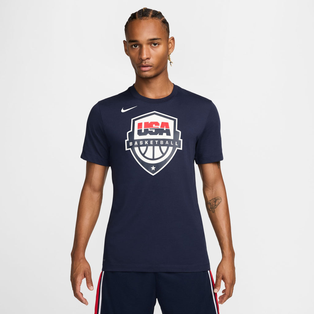 USAB Men's Nike Dri-FIT Basketball T-Shirt 'Obsidian/White'
